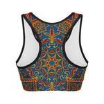 Bohemian Indian Mandala Pattern Print Women's Sports Bra