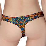 Bohemian Indian Mandala Pattern Print Women's Thong