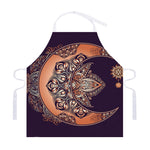 Bohemian Moon And Sun Print Adjustable Apron