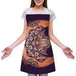 Bohemian Moon And Sun Print Adjustable Apron