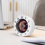 Bohemian Moon And Sun Print Alarm Clock