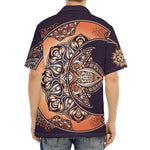 Bohemian Moon And Sun Print Aloha Shirt