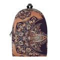 Bohemian Moon And Sun Print School Backpack