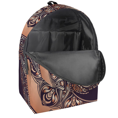 Bohemian Moon And Sun Print Backpack