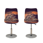 Bohemian Moon And Sun Print Bar Stool Covers