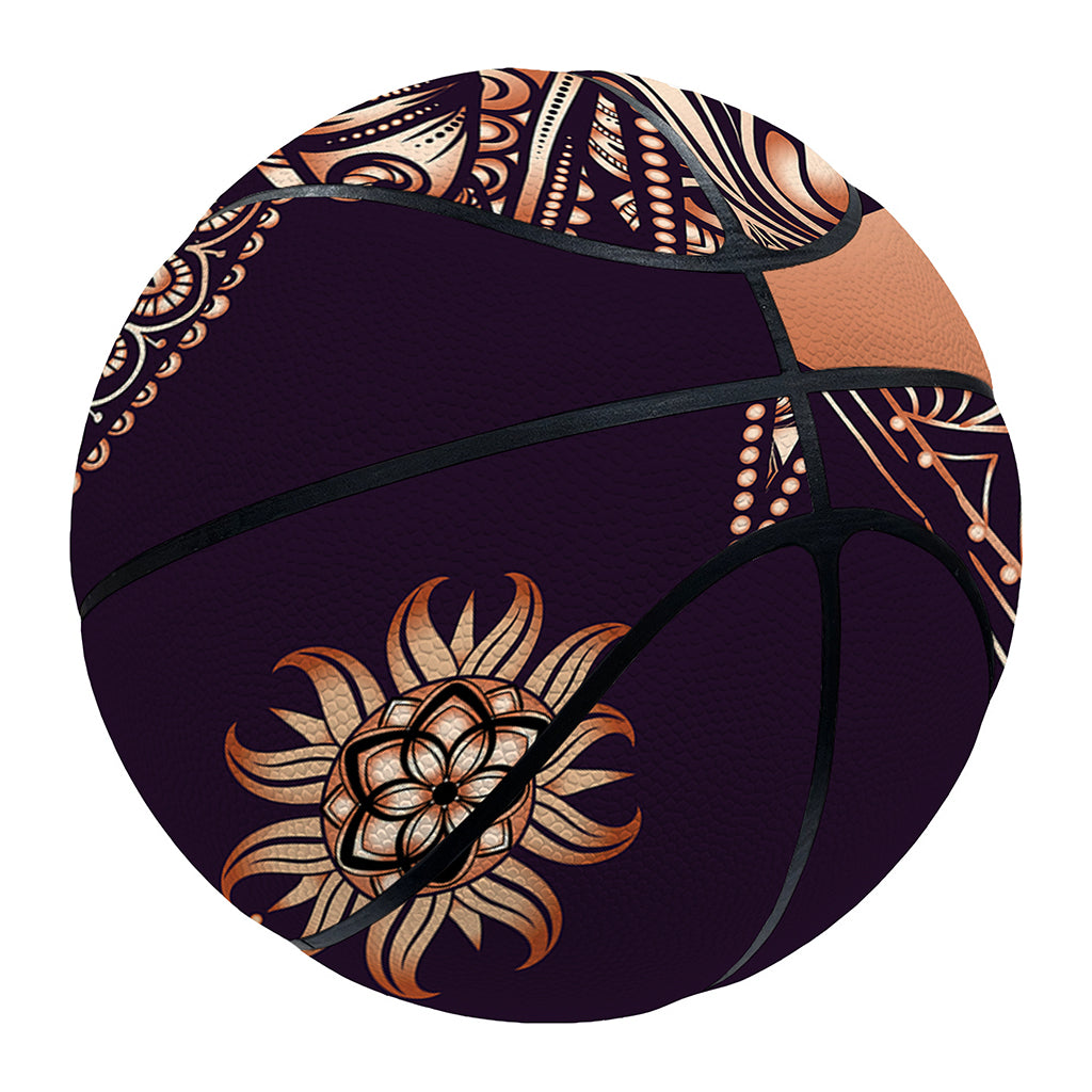 Bohemian Moon And Sun Print Basketball