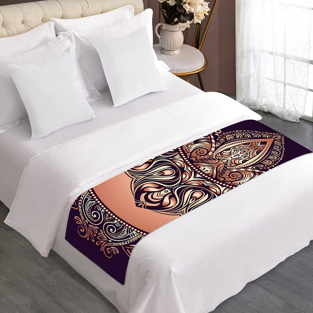 Bohemian Moon And Sun Print Bed Runner