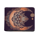 Bohemian Moon And Sun Print Bifold Wallet