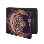 Bohemian Moon And Sun Print Bifold Wallet