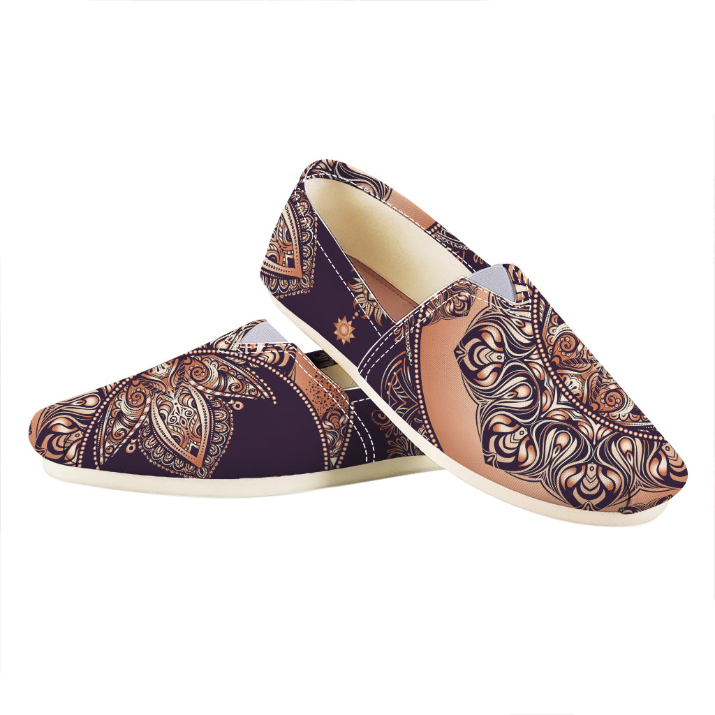 Bohemian Moon And Sun Print Casual Shoes