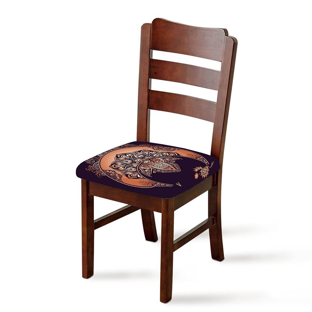 Bohemian Moon And Sun Print Chair Cushion Cover