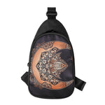 Bohemian Moon And Sun Print Chest Bag