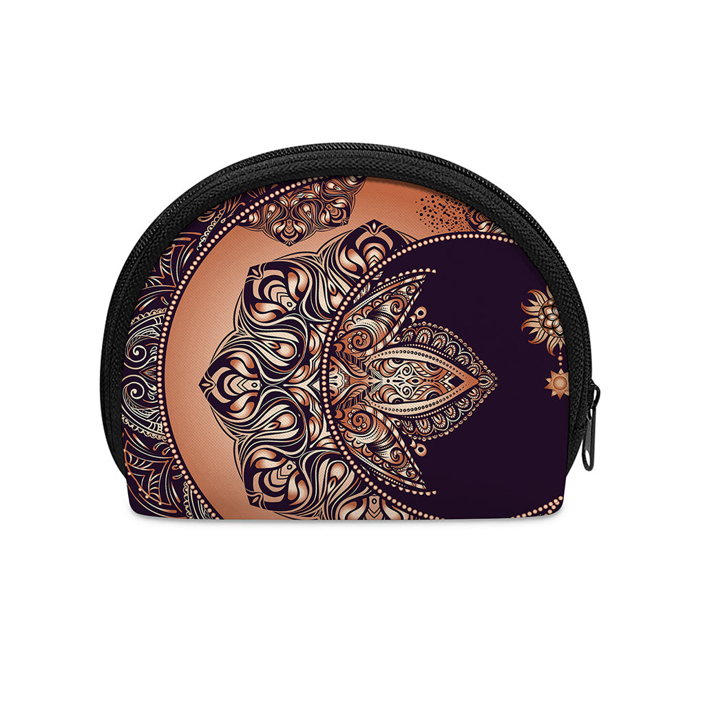 Bohemian Moon And Sun Print Coin Purse
