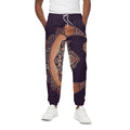 Bohemian Moon And Sun Print Cotton Sweatpants