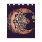 Bohemian Moon And Sun Print Curtain