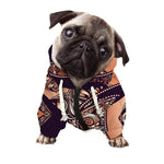 Bohemian Moon And Sun Print Dog Zip Up Hoodie