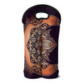 Bohemian Moon And Sun Print Double Neoprene Wine Tote