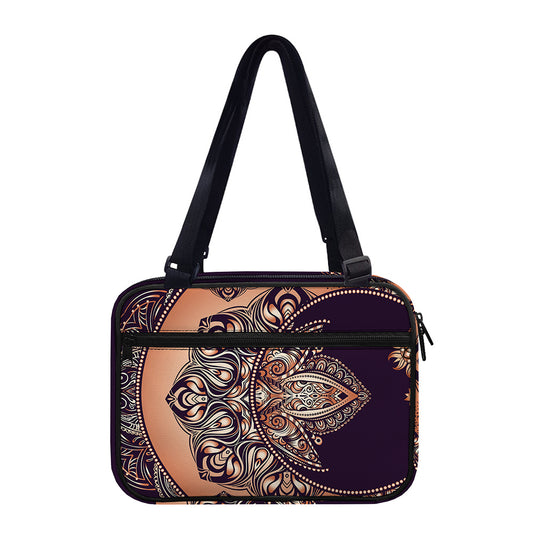 Bohemian Moon And Sun Print Double Strap Bible Bag