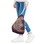 Bohemian Moon And Sun Print Drawstring Bag