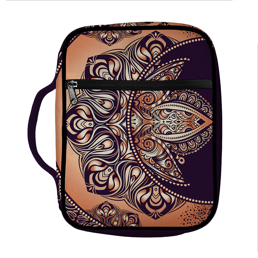 Bohemian Moon And Sun Print Front Pocket Bible Bag