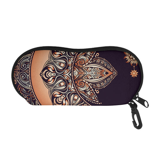 Bohemian Moon And Sun Print Glasses Case