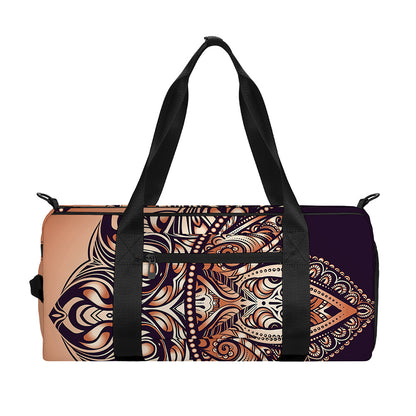 Bohemian Moon And Sun Print Gym Bag