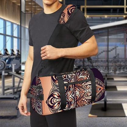 Bohemian Moon And Sun Print Gym Bag