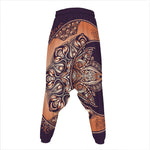 Bohemian Moon And Sun Print Hammer Pants