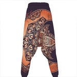 Bohemian Moon And Sun Print Hammer Pants
