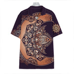 Bohemian Moon And Sun Print Hawaiian Shirt