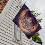 Bohemian Moon And Sun Print House Flag