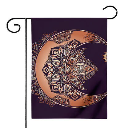 Bohemian Moon And Sun Print House Flag