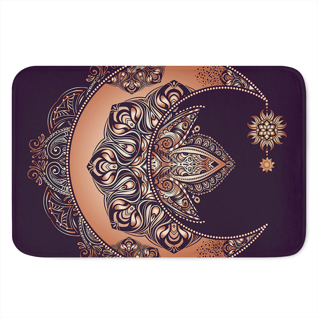 Bohemian Moon And Sun Print Indoor Door Mat