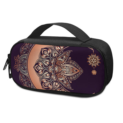 Bohemian Moon And Sun Print Insulin Cooler Travel Case