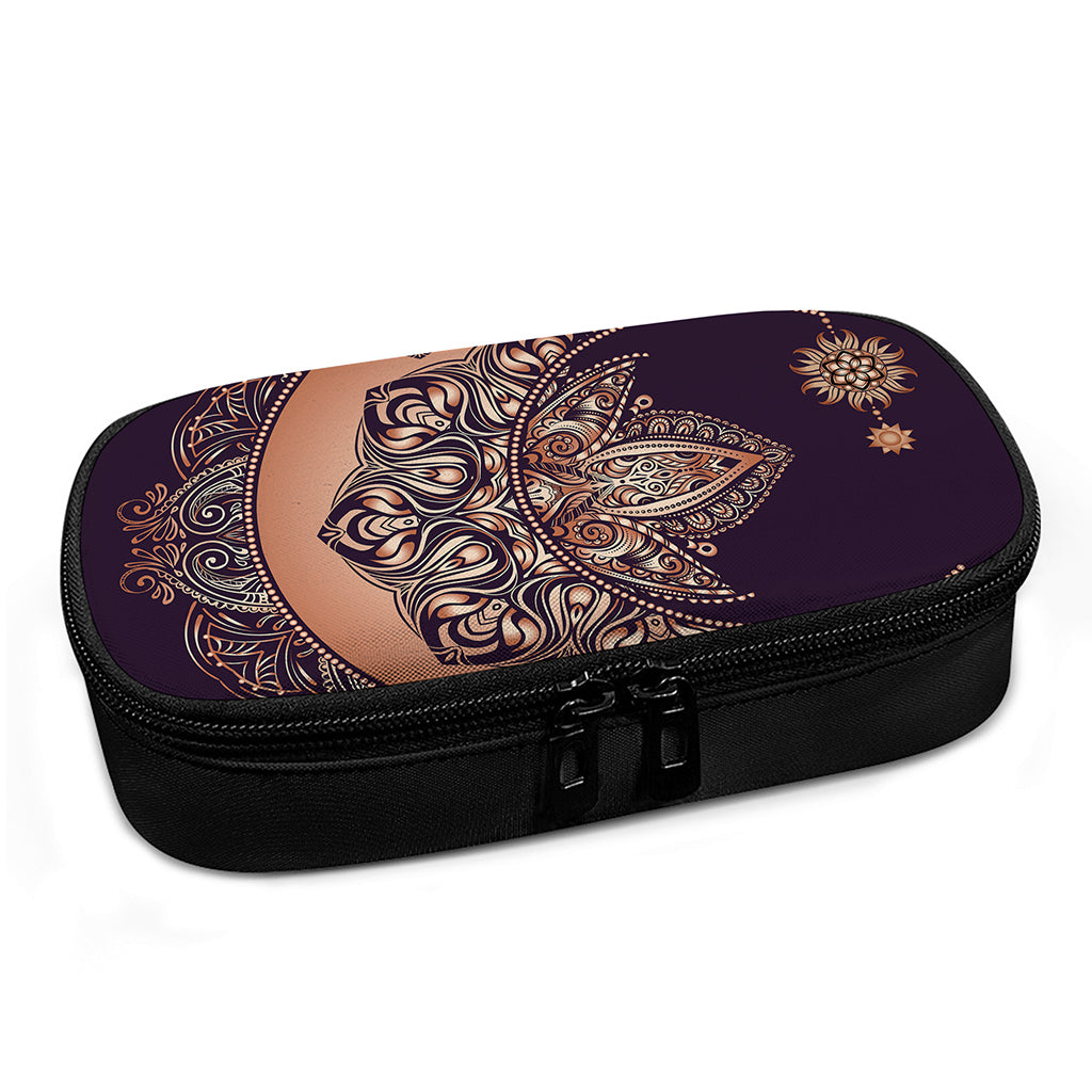 Bohemian Moon And Sun Print Insulin Cooler Travel Case