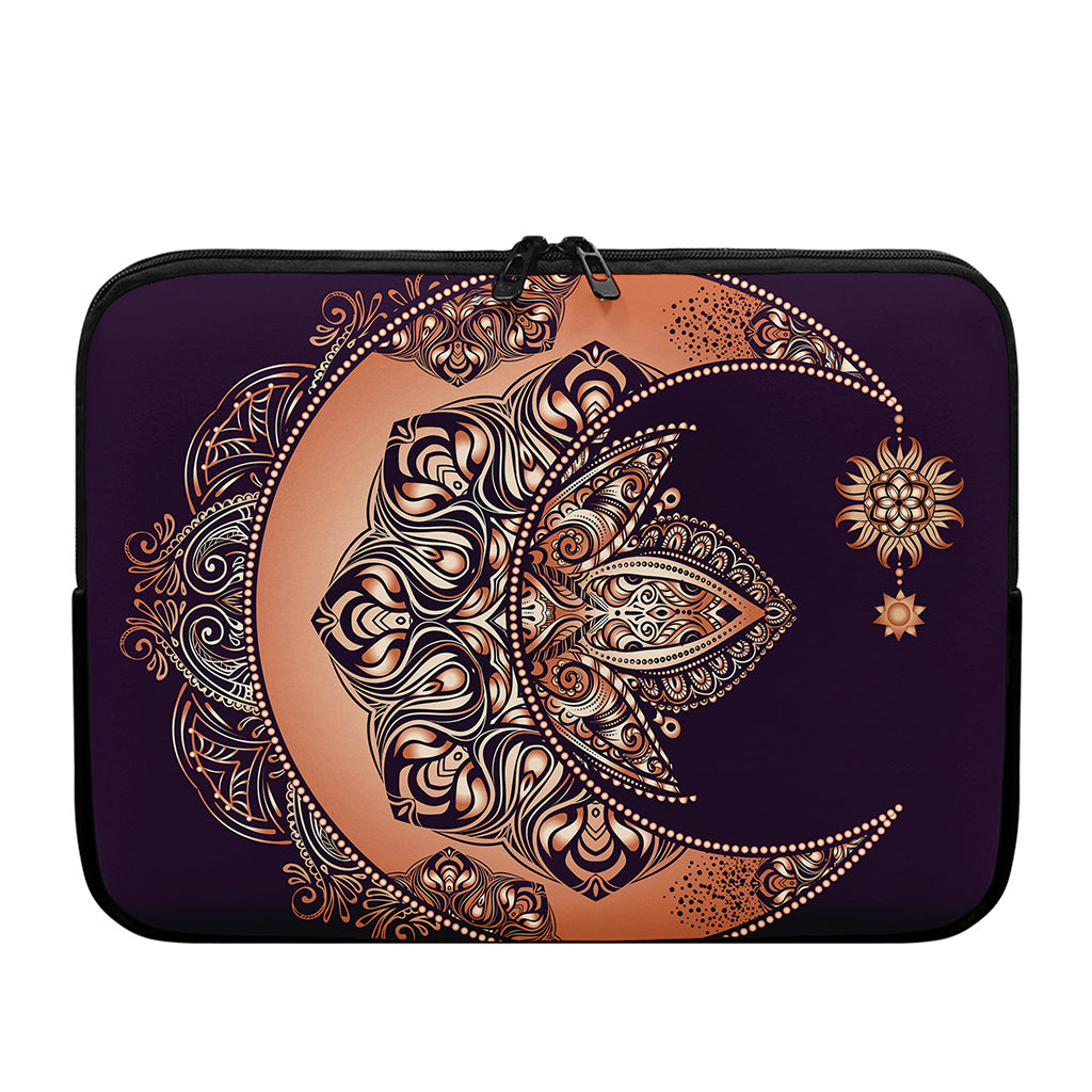 Bohemian Moon And Sun Print Laptop Sleeve