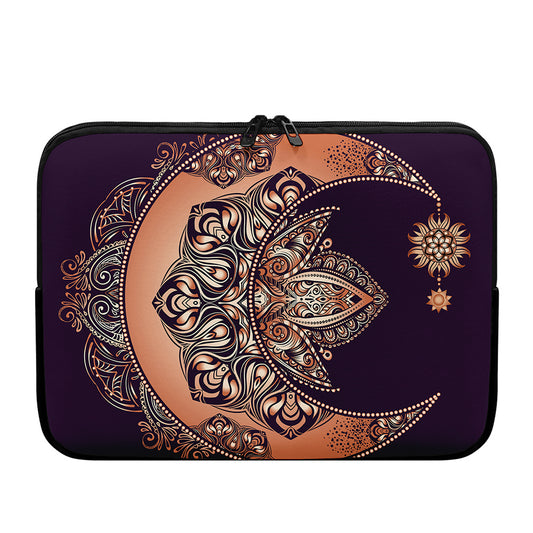 Bohemian Moon And Sun Print Laptop Sleeve