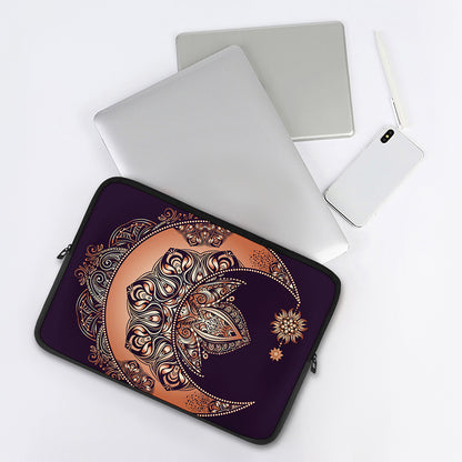 Bohemian Moon And Sun Print Laptop Sleeve