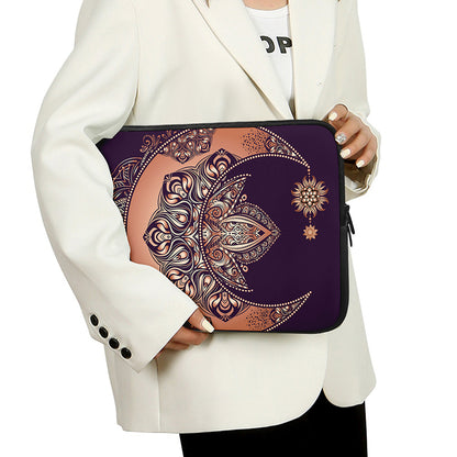 Bohemian Moon And Sun Print Laptop Sleeve