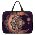 Bohemian Moon And Sun Print Laptop Sleeve With Handle