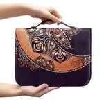 Bohemian Moon And Sun Print Leather Bible Cover