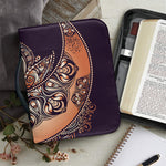 Bohemian Moon And Sun Print Leather Bible Cover