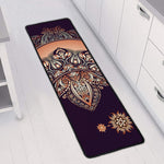 Bohemian Moon And Sun Print Long Kitchen Mat
