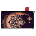 Bohemian Moon And Sun Print Mailbox Cover