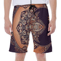 Bohemian Moon And Sun Print Men's Beach Shorts