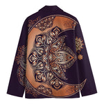 Bohemian Moon And Sun Print Men's Blazer