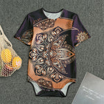 Bohemian Moon And Sun Print Men's Bodysuit