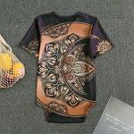 Bohemian Moon And Sun Print Men's Bodysuit