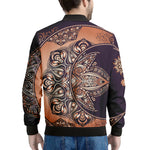 Bohemian Moon And Sun Print Men's Bomber Jacket