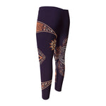 Bohemian Moon And Sun Print Men's Compression Pants